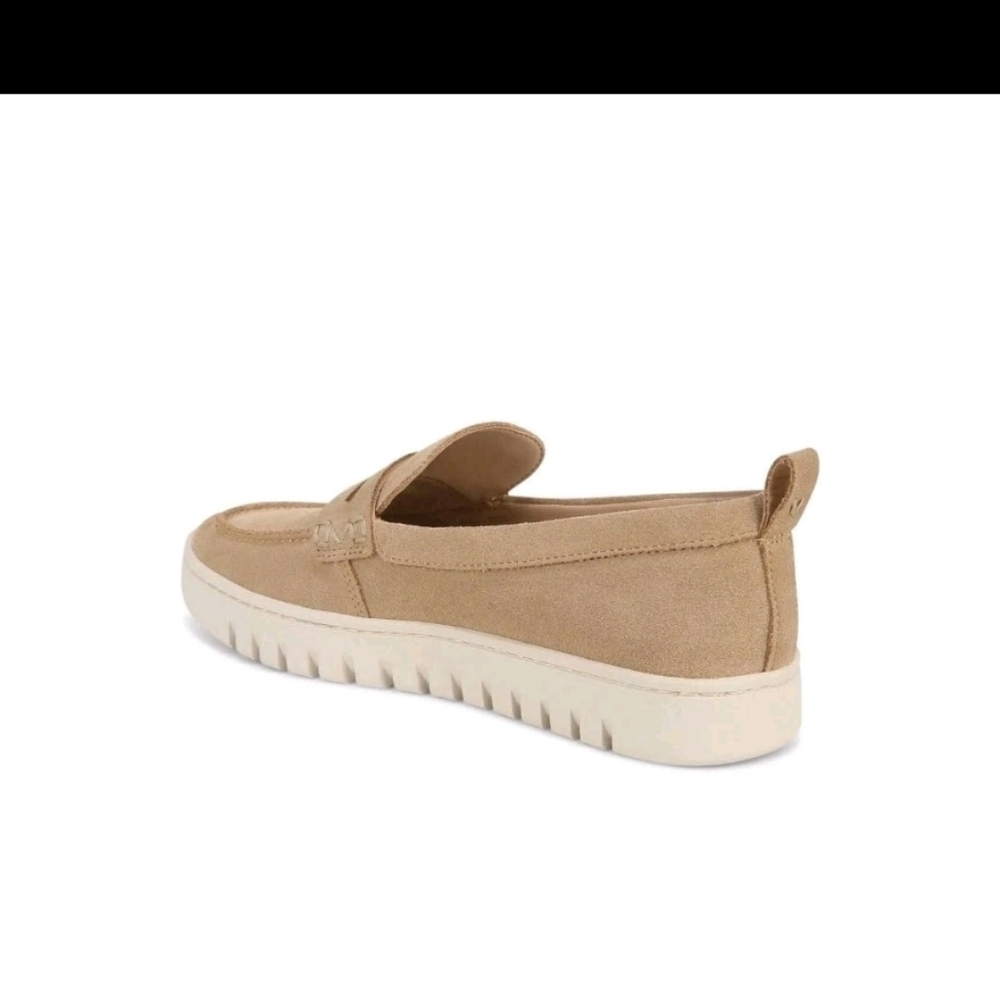 Vionic Women's Uptown Loafer Sand Suede Shoes - Picture 3 of 9